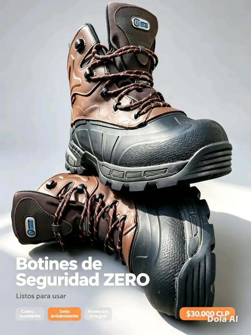 Botines de seguridad Zero con suela antideslizante