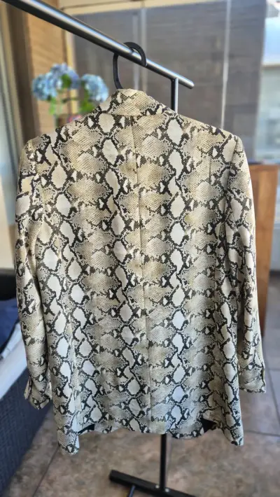 Blazer Zara Basic estampado animal print - miniatura 2