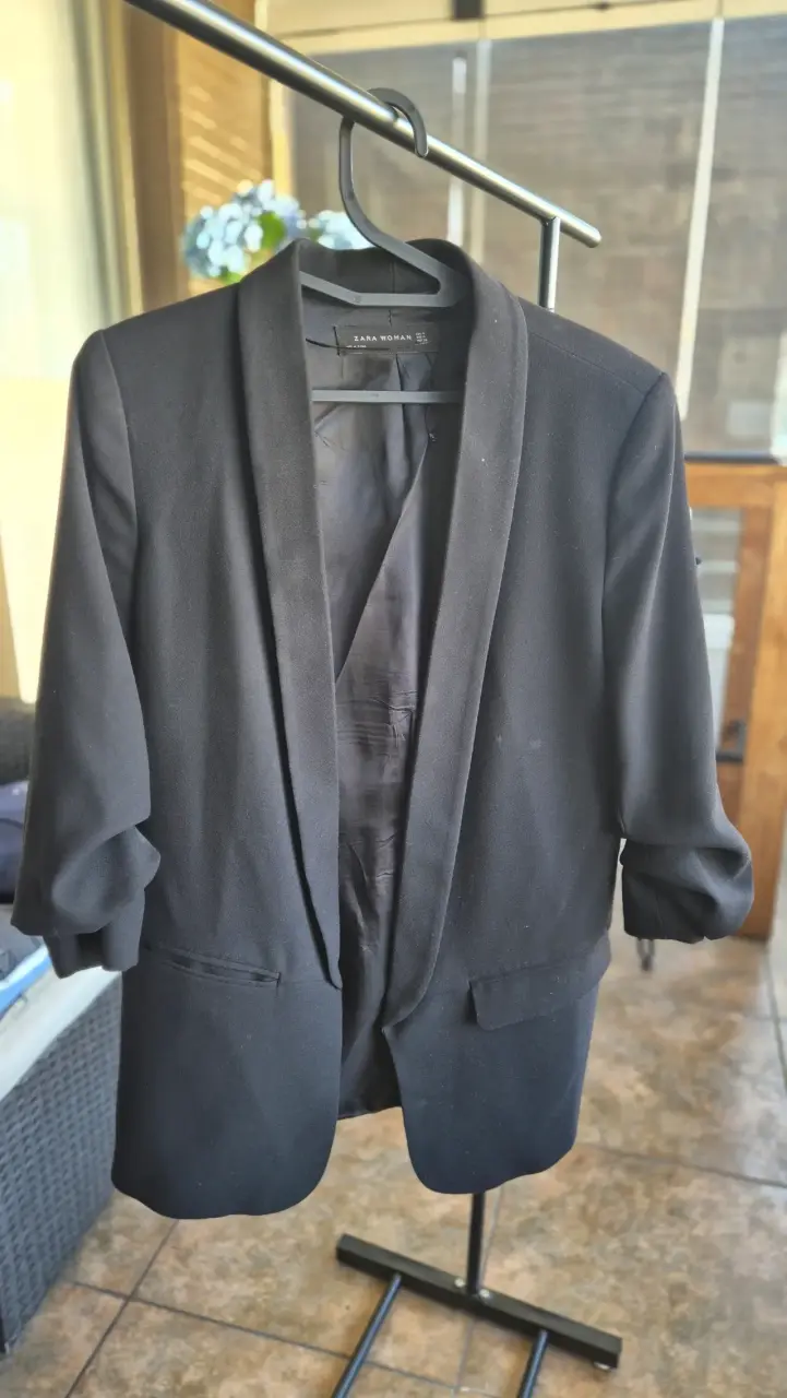 Blazer Zara Basic estampado animal print - 3