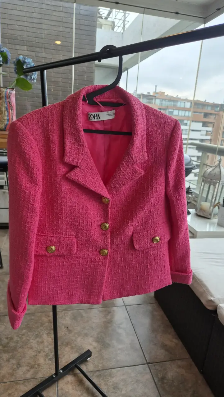 Blazer Zara Basic estampado animal print - 5