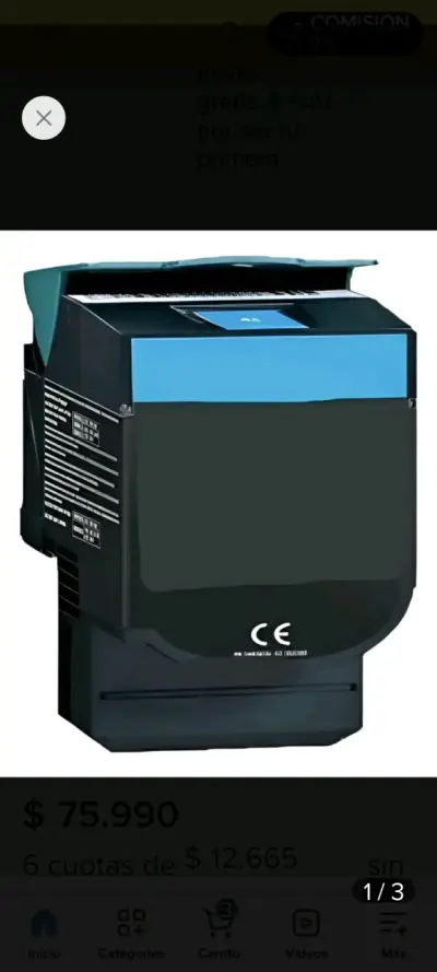 Cartucho de Tóner Cian Lexmark C544X1CG - miniatura 2