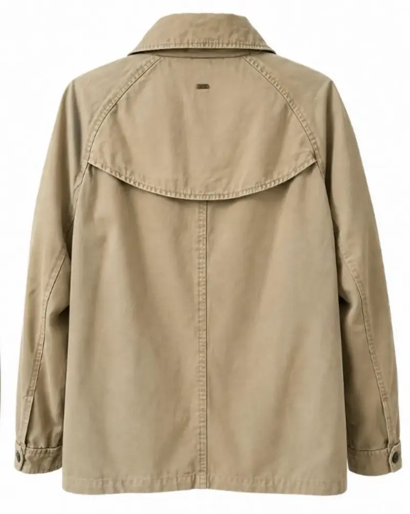 Chaqueta beige de algodón para mujer Foster - 2