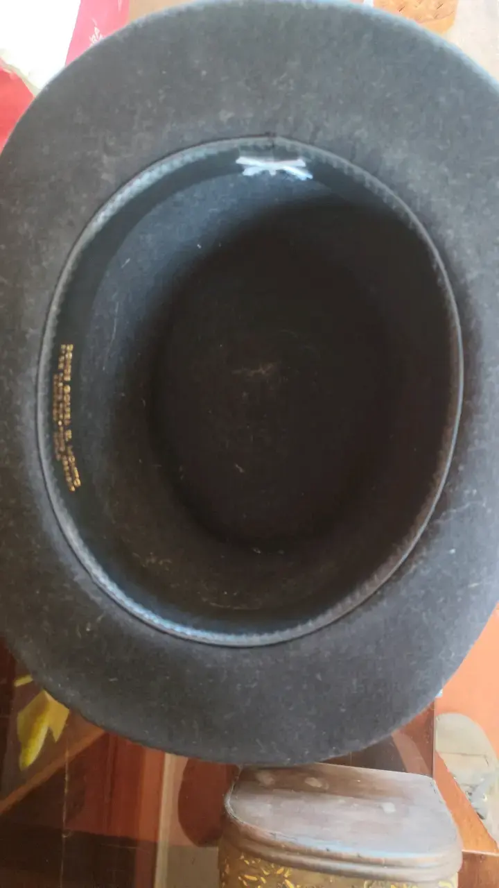 Sombrero de copa elegante negro - 2