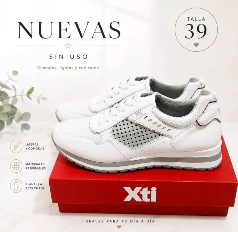 Zapatillas blancas Xti talla 39 nuevas