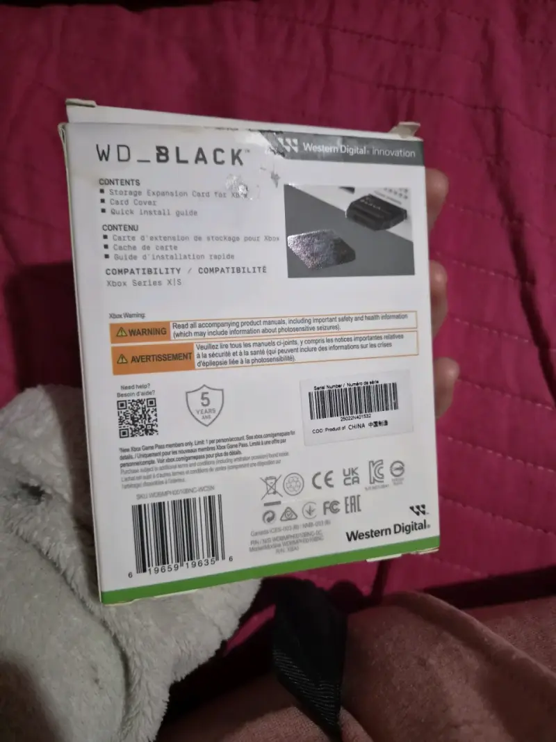 Tarjeta de Expansión WD Black C50 para Xbox 1TB - 5