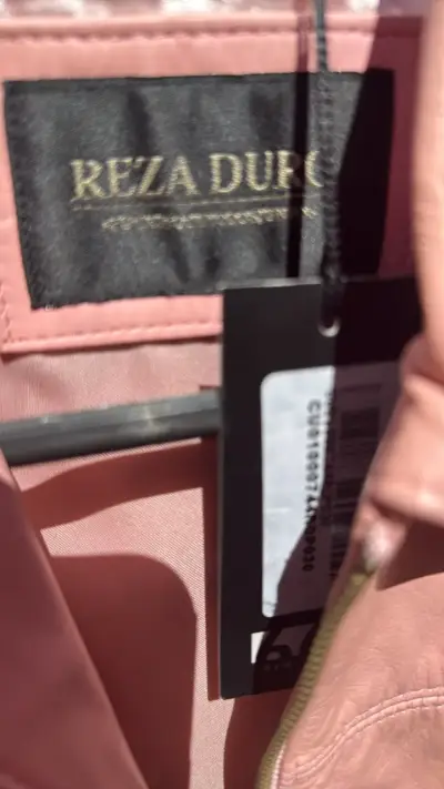 Chaqueta de cuero rosa para mujer Reza Duro - miniatura 4