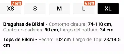 Bikini de dos piezas con diseño cruzado XL - miniatura 2