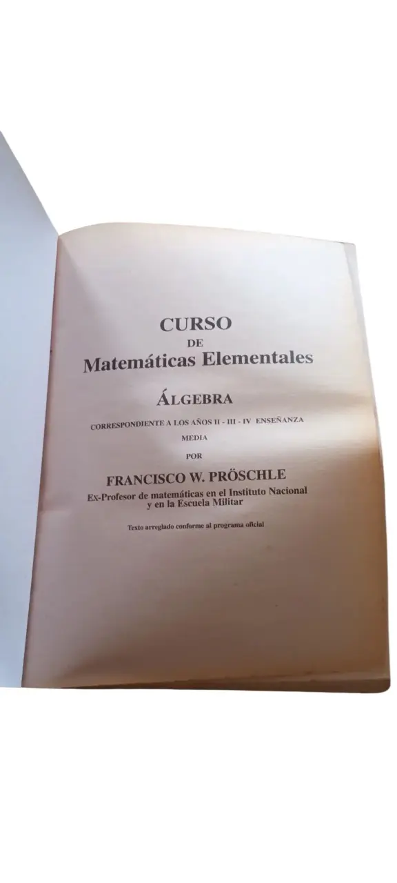 Libro Curso de Matemáticas Elementales Álgebra - 2