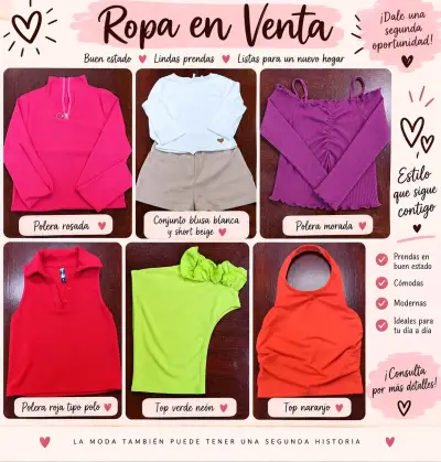 ✨ LOTE DE ROPA DE MUJER – 6 PRENDAS EN EXCELENTE E - miniatura 1