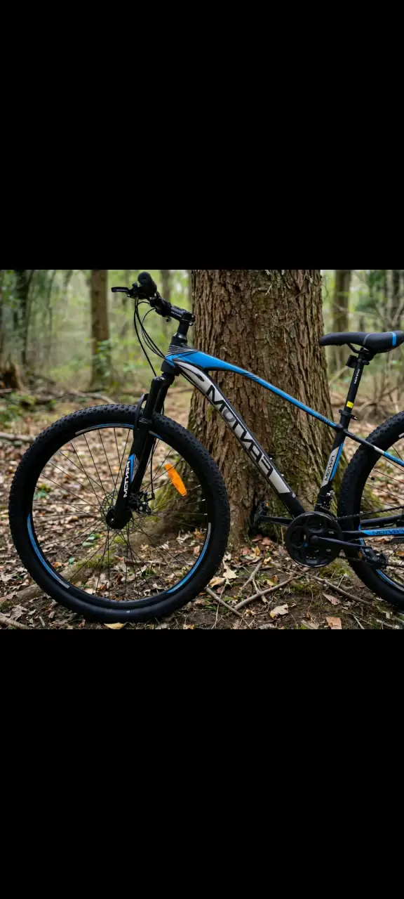 Bicicleta de montaña Fantom azul y negra - 3