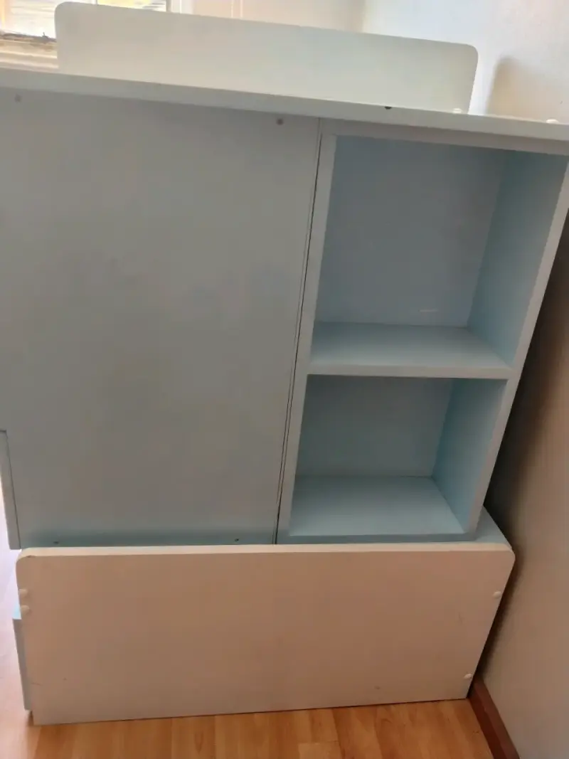 Cuna de madera con cajonera integrada - 5