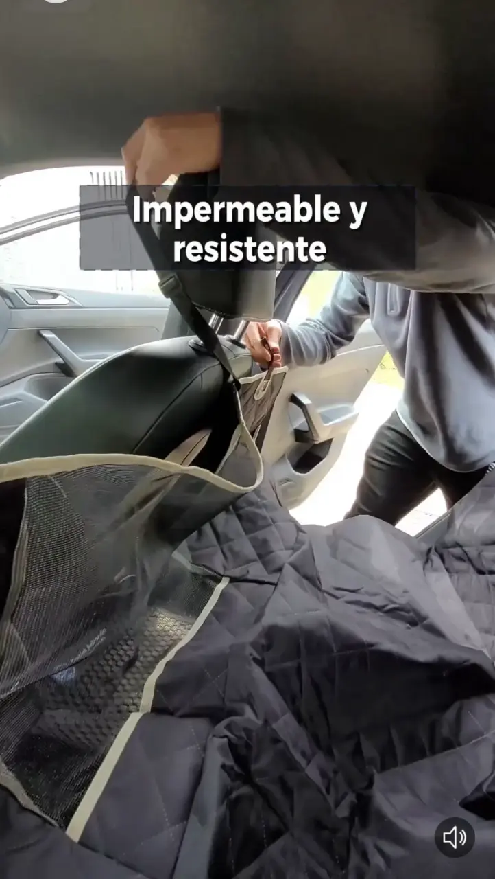 Cubierta impermeable para asiento de auto de mascotas - 3