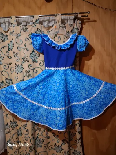 Vestido de china azul - miniatura 1