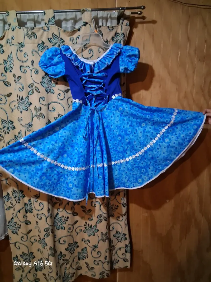 Vestido de china azul - 2