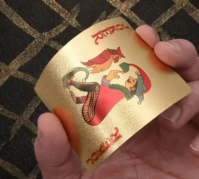 Baraja de Cartas Doradas de Lujo - miniatura 1