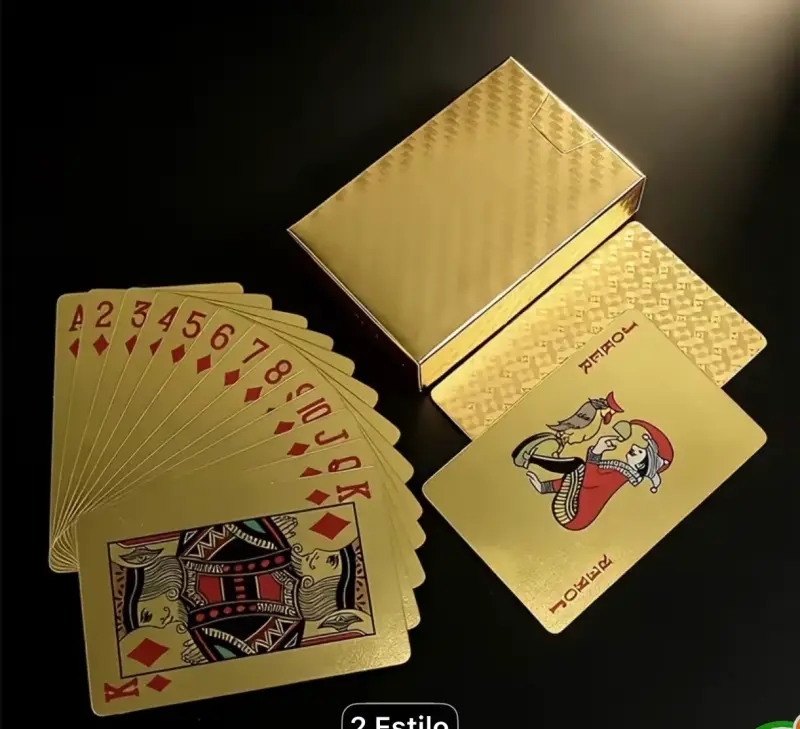 Baraja de Cartas Doradas de Lujo - 3