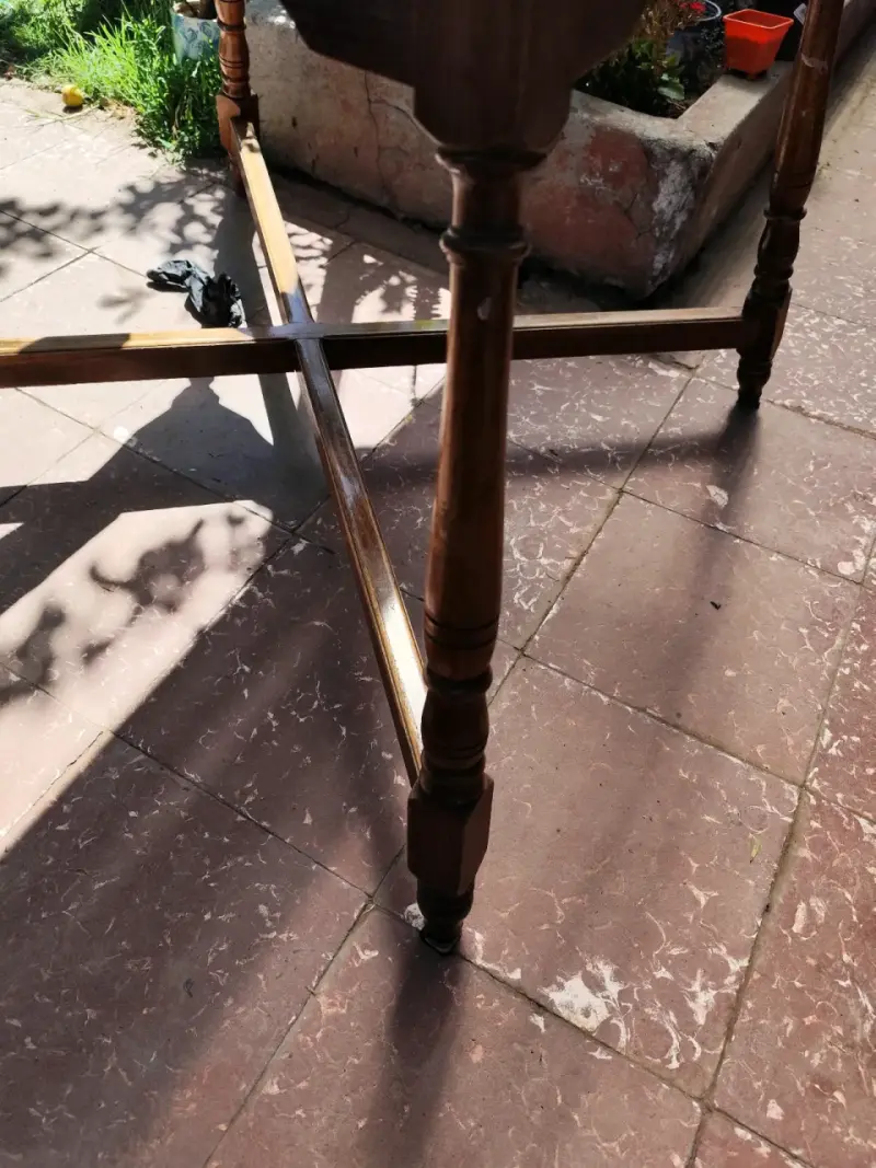 Mesa vintage de comedor Cic extensible - 3