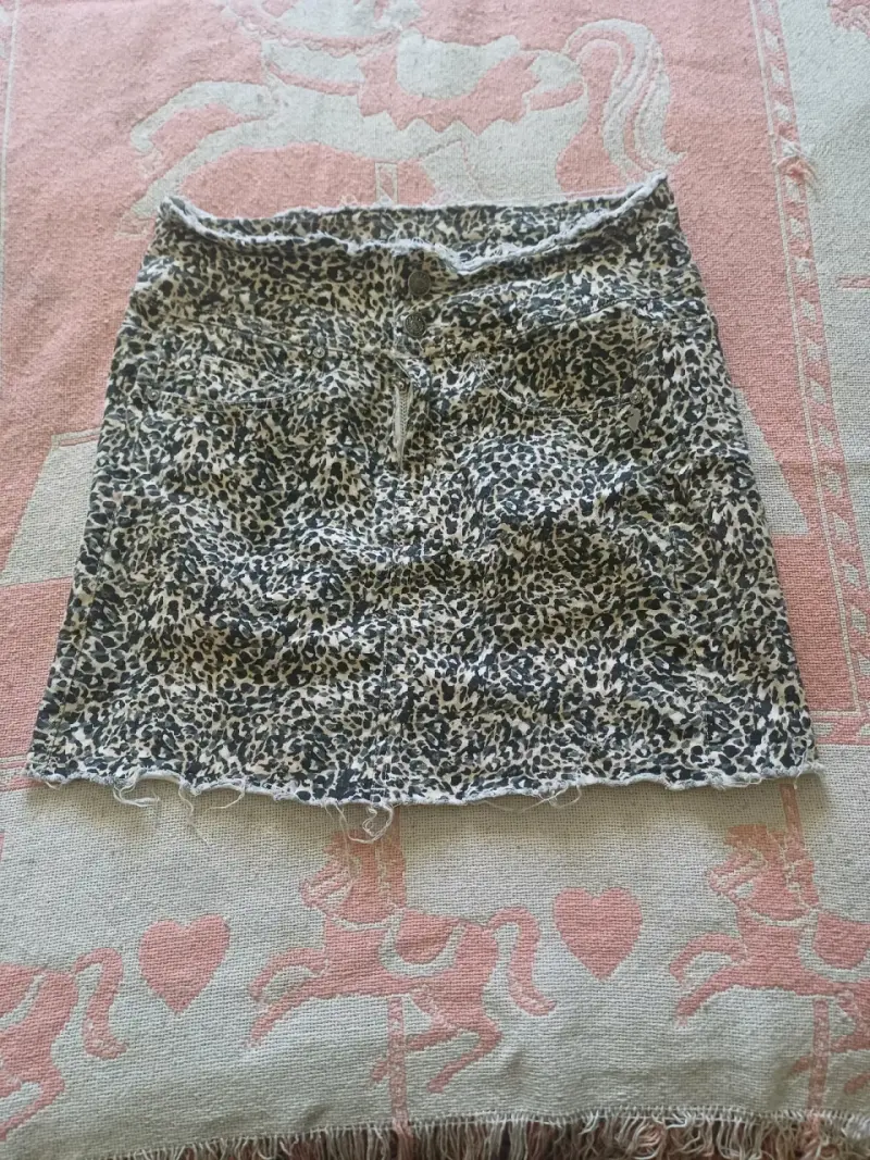 Falda corta estampado animal print - 1