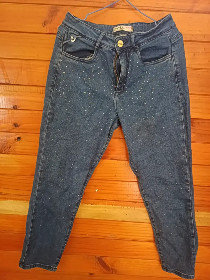 Jeans negros ajustados para mujer - 5
