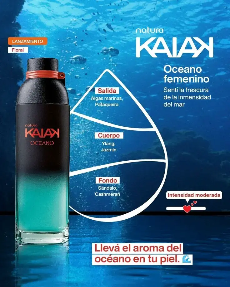 Perfume Natura Kaiak Océano Femenino 25ml - 2