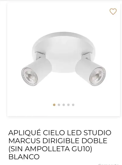 Aplique de Techo LED Studio Marcus Blanco - miniatura 1