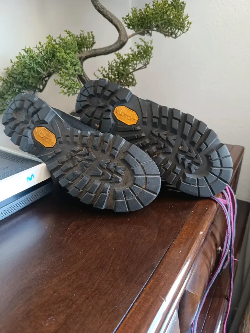 Botas de montaña para mujer con cordones rosas - 3