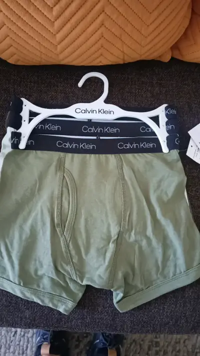 Calzoncillos Boxer Brief Calvin Klein Verde Talla S - miniatura 1