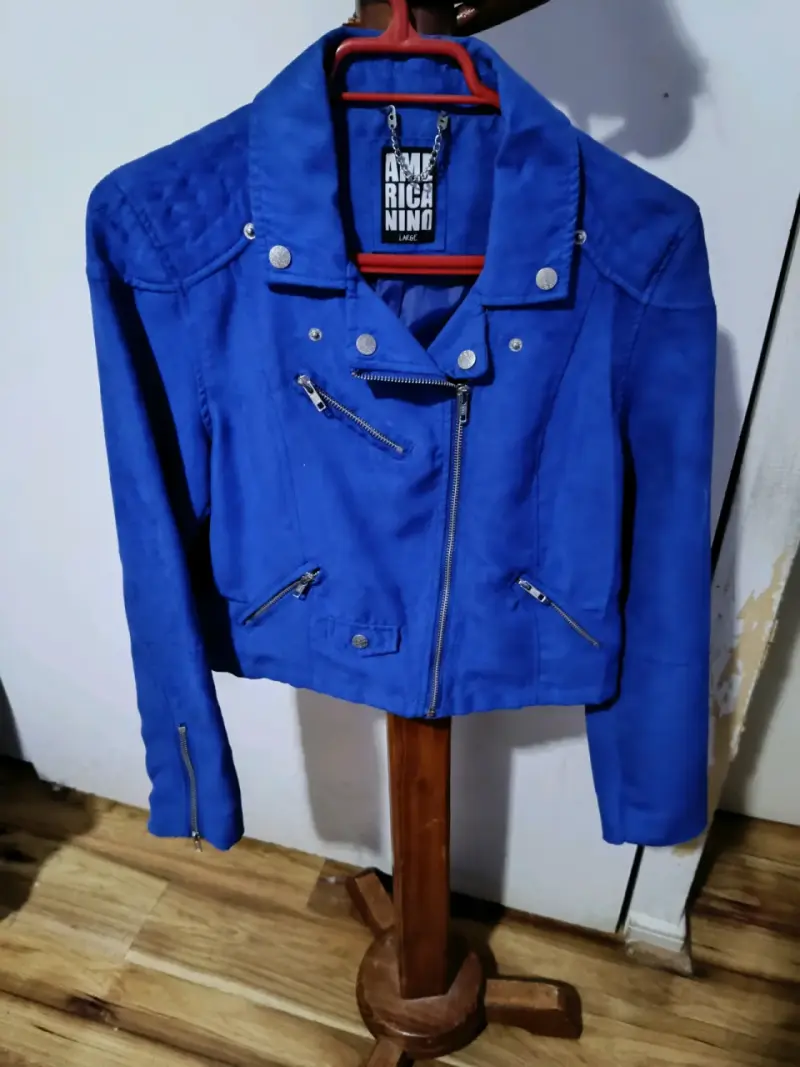 Chaqueta Azul Americano Mujer Talla L - 1