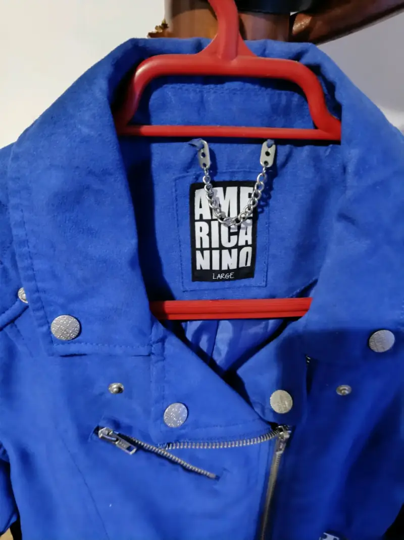 Chaqueta Azul Americano Mujer Talla L - 2