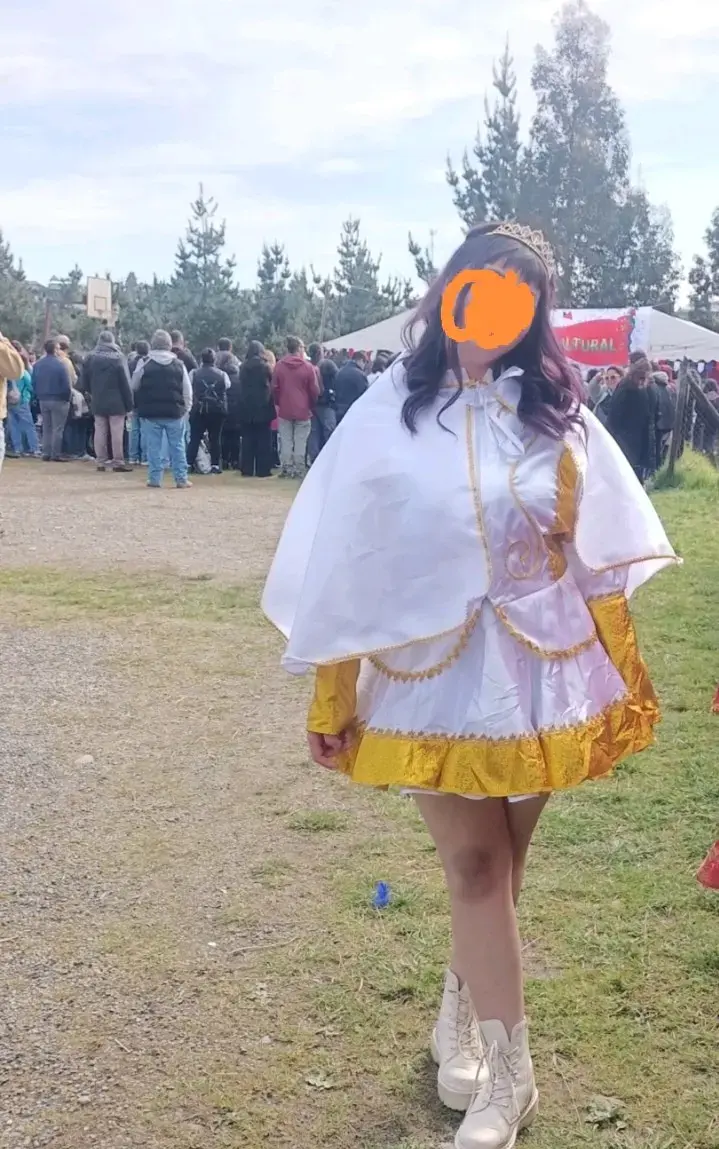 Traje de princesa Diablada con capa y corona - 6