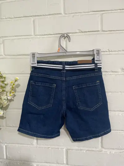 Shorts de mezclilla para niños Coniglio con cinturón - miniatura 2