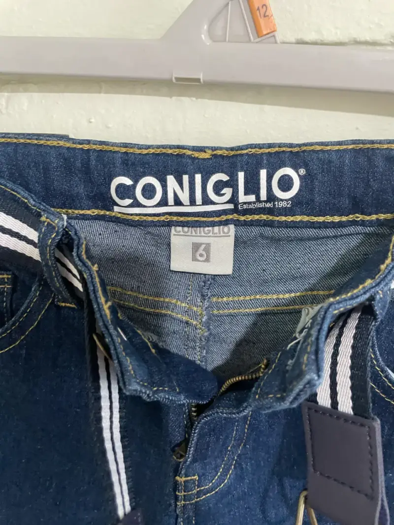 Shorts de mezclilla para niños Coniglio con cinturón - 3