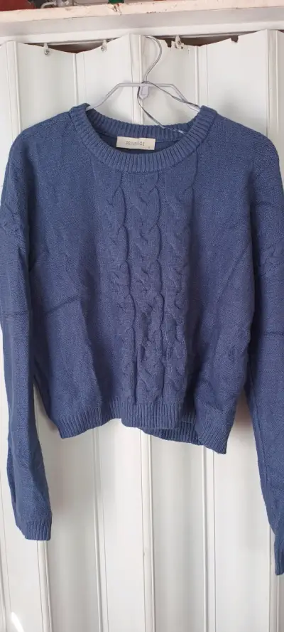 Suéter azul de punto Privilege talla L - miniatura 1