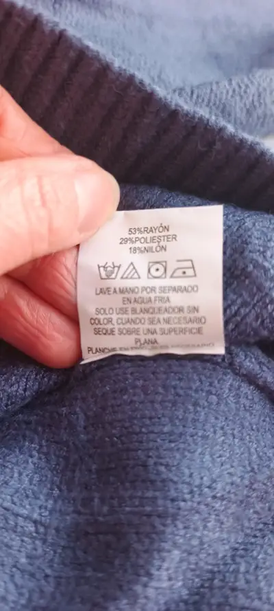 Suéter azul de punto Privilege talla L - miniatura 4