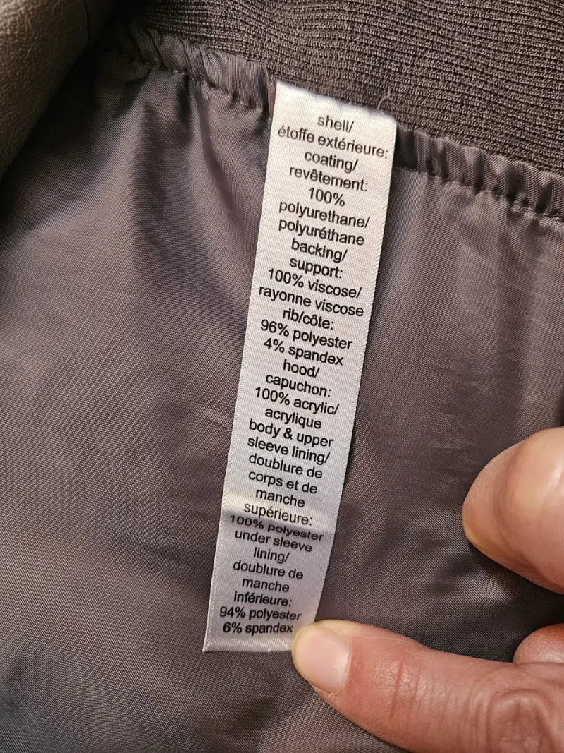 Chaqueta de cuero sintético gris para mujer Maurices - 2