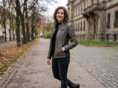 Chaqueta de cuero sintético gris para mujer Maurices - miniatura 4