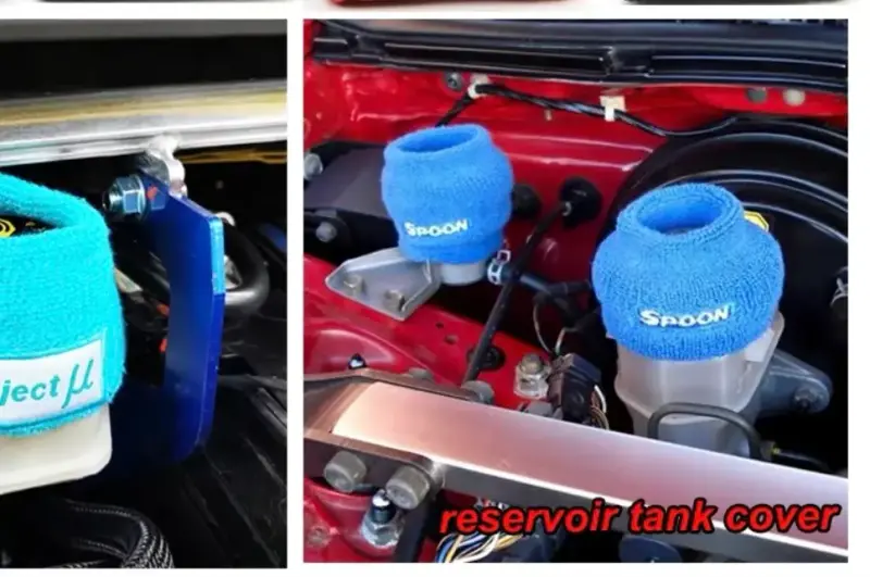 Cubiertas de depósito Spoon azul para auto o moto - 3