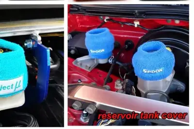 Cubiertas de depósito Spoon azul para auto o moto - miniatura 3
