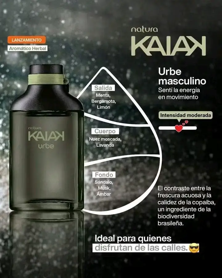 Perfume Natura Kaiak Urbe para Hombre ,25 ml - 2