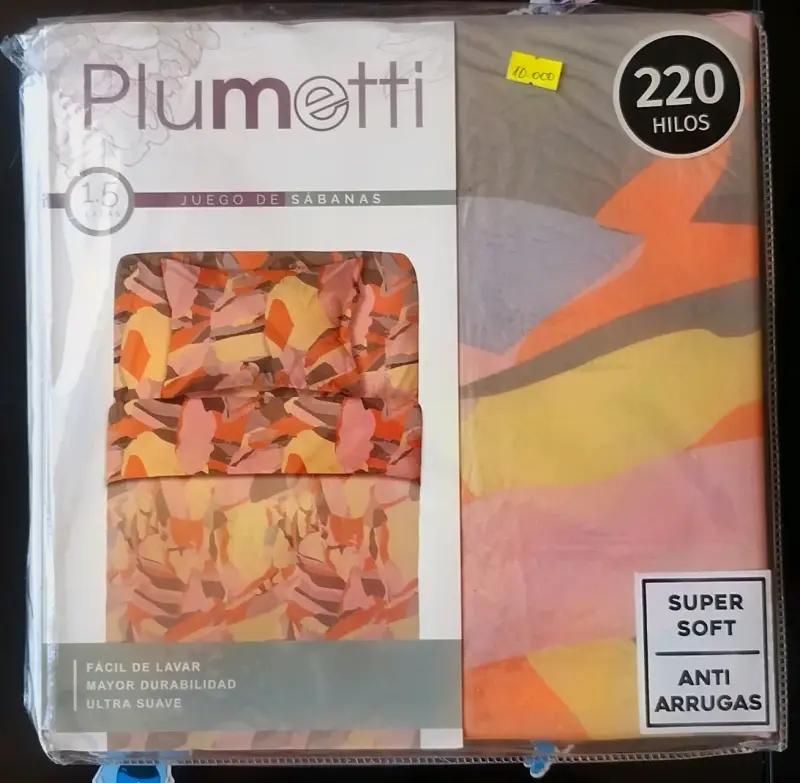 Juego de sábanas Plumetti 1.5 plazas 220 hilos - 1