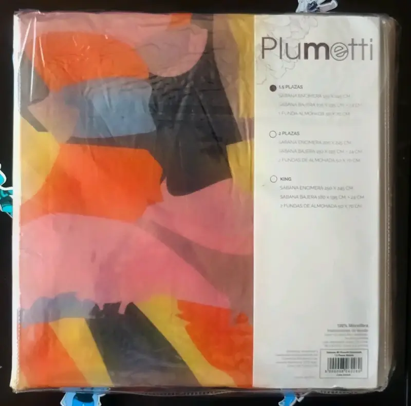 Juego de sábanas Plumetti 1.5 plazas 220 hilos - 2