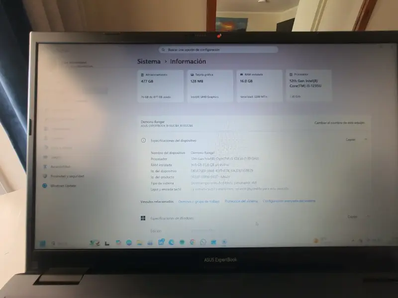 ASUS Expertbook I5 12th gen 16 ram - 2