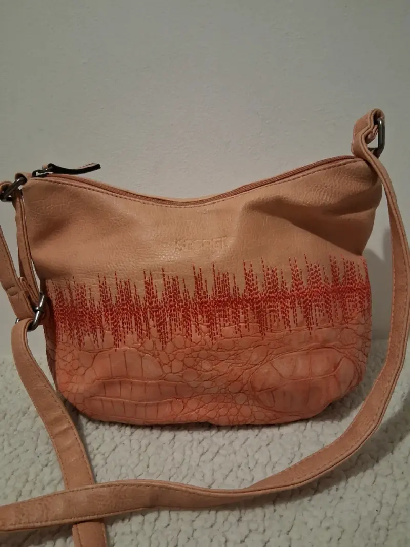 Cartera Secret de cuero rosa - 1
