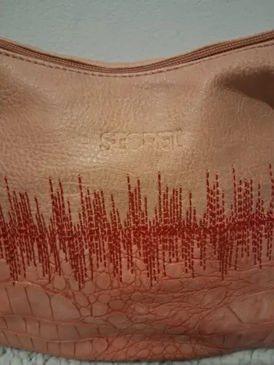 Cartera Secret de cuero rosa - miniatura 2