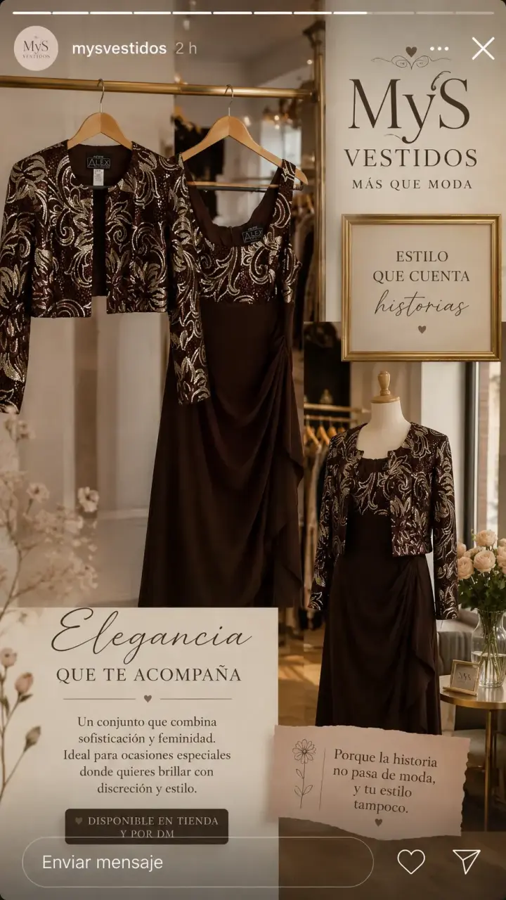 Vestido de Fiesta Elegante con Chaqueta - 1