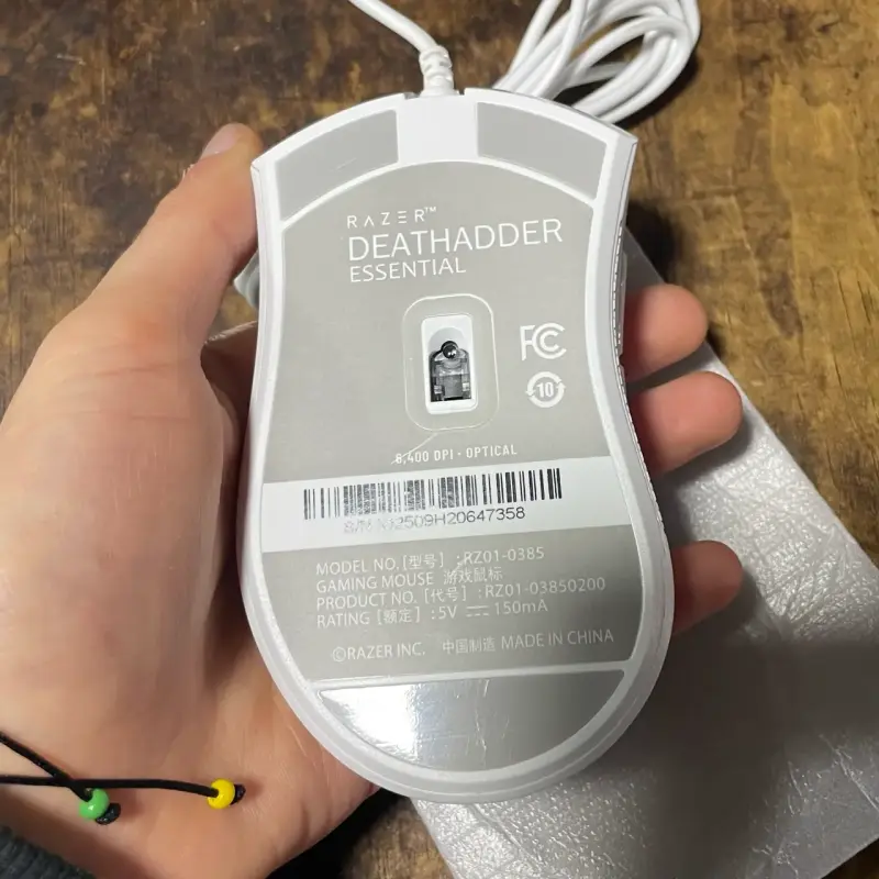 Mouse Razer DeathAdder Essential Blanco - 3