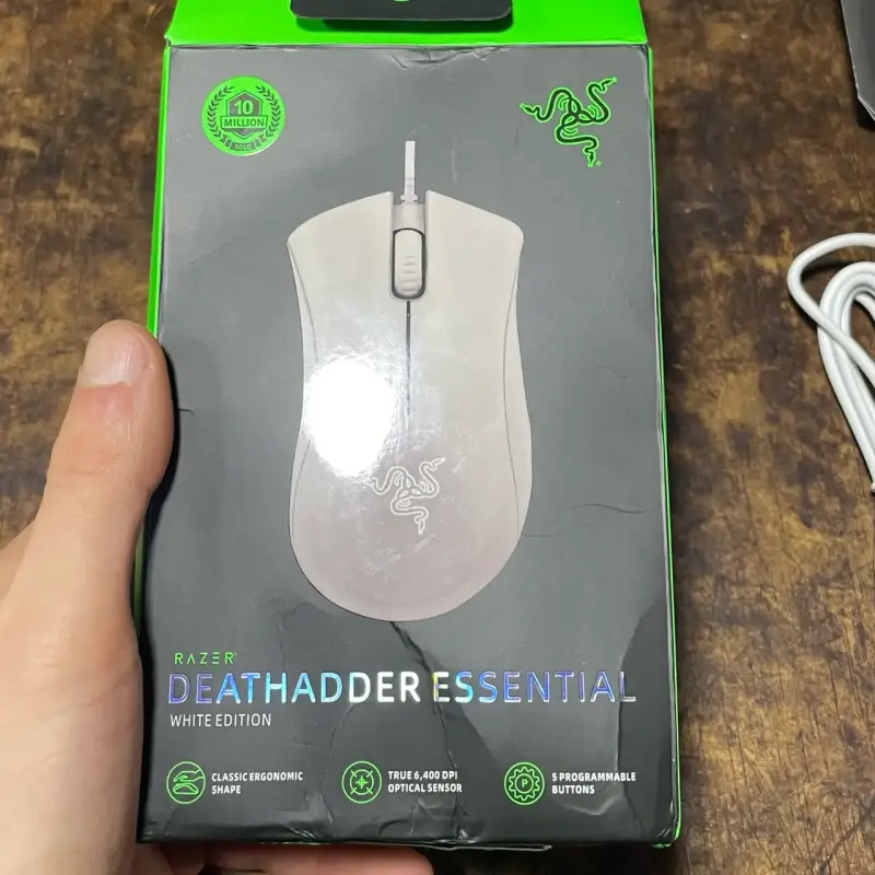Mouse Razer DeathAdder Essential Blanco - 4