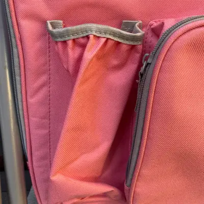 Silla plegable con mochila integrada rosa - miniatura 2