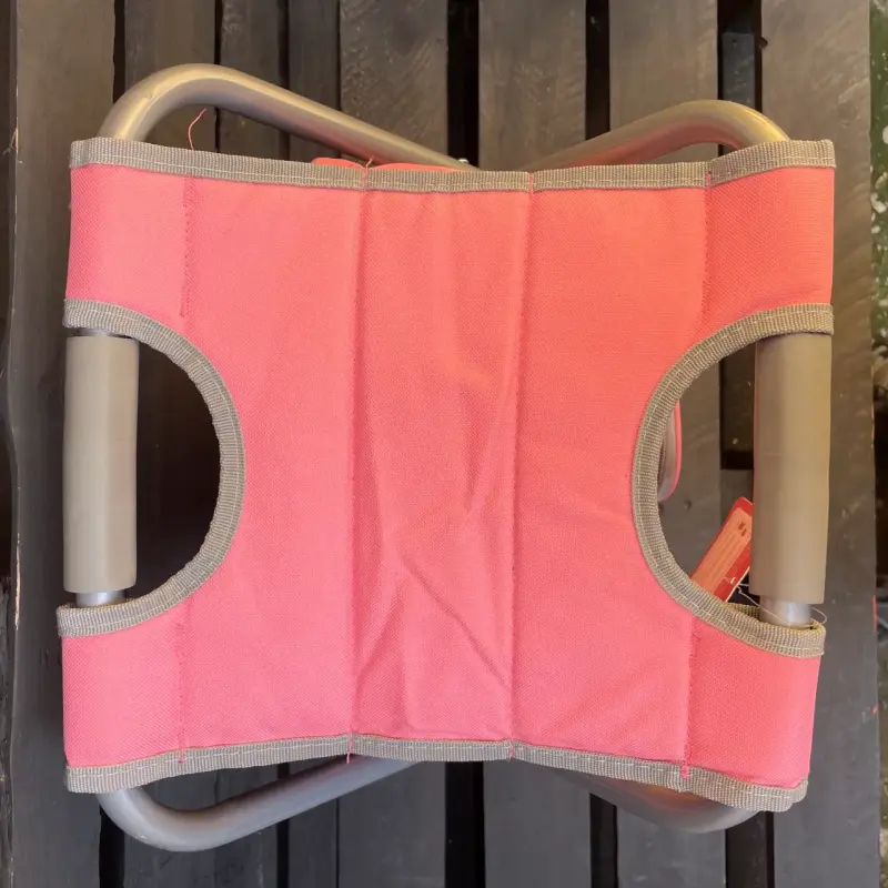 Silla plegable con mochila integrada rosa - 5