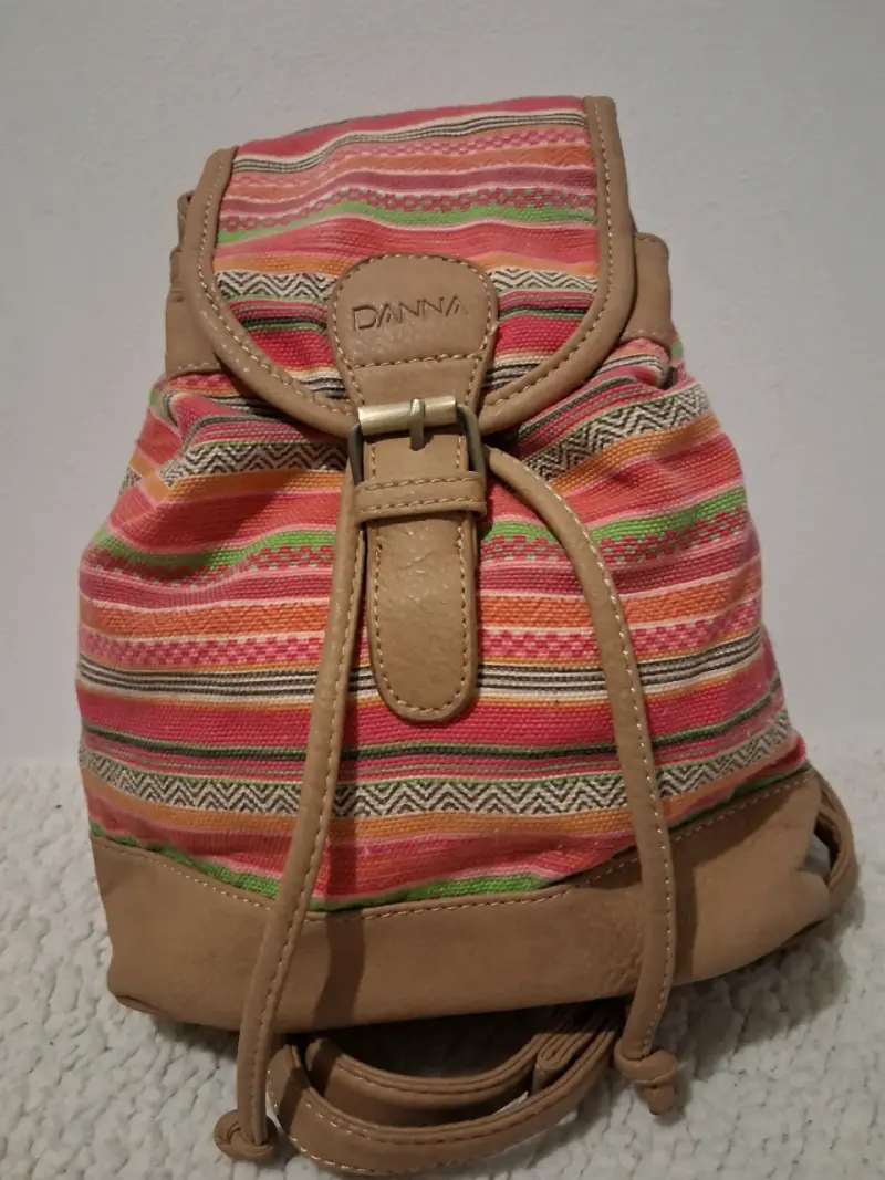 Mochila boho de tela multicolor Danna - 1